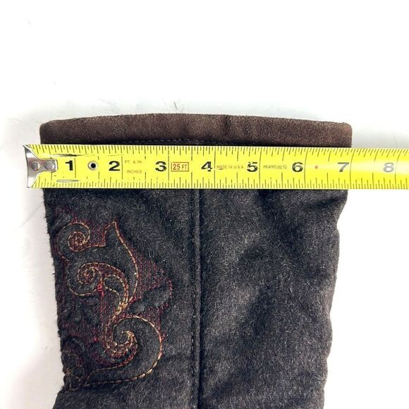 Authentic Tecnica Fur and Boiled Wool Embroidered Boots EUR 37, US 6,5 - Picture 15 of 15
